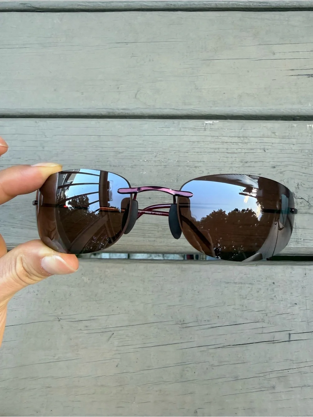 Maui Jim Honolua Bay MJ-516-02 rimless polarized sunglasses